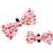 Show in main carousel: The Worthy Dog Cherries Jubilee Dog Bow Tie, Pink, Small slide 2 of 4