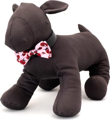 Show full view: The Worthy Dog Ladybugs Dog Bow Tie, Pink, Small slide 2 of 4