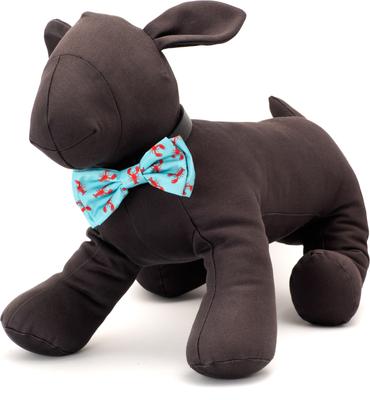Show full view: The Worthy Dog Lobsters Dog Bow Tie, Teal, Large slide 2 of 4
