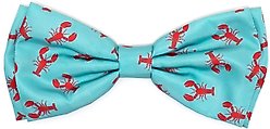 The Worthy Dog Lobsters Dog Bow Tie, Teal, Small