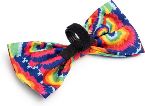 Show full view: The Worthy Dog Kaleidoscope Dog Bow Tie, Multicolored, Large slide 3 of 3