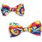 Show in main carousel: The Worthy Dog Kaleidoscope Dog Bow Tie, Multicolored, Large slide 2 of 3