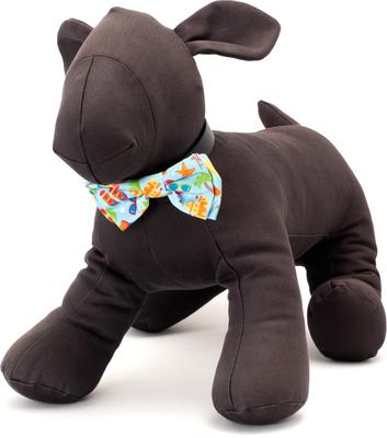 Show full view: The Worthy Dog Life's a Beach Dog Bow Tie, Mint Green, Large slide 2 of 4