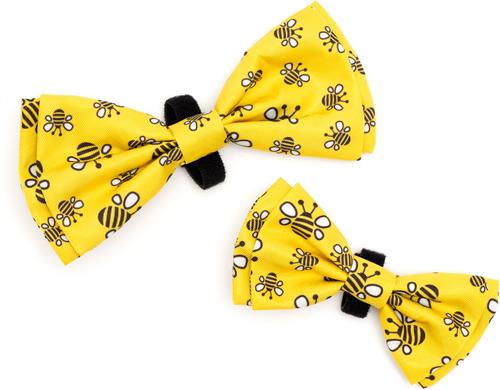 Show full view: The Worthy Dog Bzzz! Dog Bow Tie, Yellow, Small slide 2 of 4