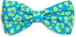 The Worthy Dog Aloha Dog Bow Tie, Turquoise, Large