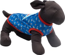 The Worthy Dog Sam the Shark Tee Dog Shirt, Blue, Large slide 2 of 3