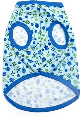 Show full view: The Worthy Dog Pickleball Tee Dog Shirt, Blue, Large slide 3 of 3