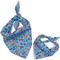 Show in main carousel: The Worthy Dog Independence Day Dog Bandana, Blue, Large slide 2 of 3