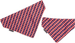 The Worthy Dog Bias Stars & Stripes Dog Bandana, Red/White/Blue, Large slide 2 of 3