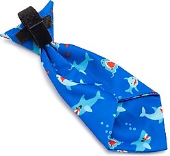 The Worthy Dog Chomp Dog & Cat Neck Tie, Blue, Small slide 2 of 3