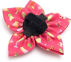The Worthy Dog Summer Cheer Flower Dog & Cat Collar Accessory, Fuchsia, Small slide 2 of 3