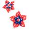 Show in main carousel: The Worthy Dog Stars Flower Dog & Cat Collar Accessory, Red/Navy, Small slide 2 of 3