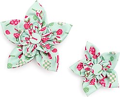 The Worthy Dog Pickleball Flower Dog & Cat Collar Accessory, Pink, Large slide 2 of 4