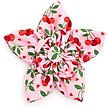 Show in main carousel: The Worthy Dog Cherries Jubilee Flower Dog & Cat Collar Accessory, Pink, Large slide 1 of 4