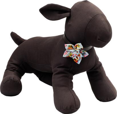 Show full view: The Worthy Dog Birdhouses Flower Dog & Cat Collar Accessory, Blue, Small slide 3 of 4