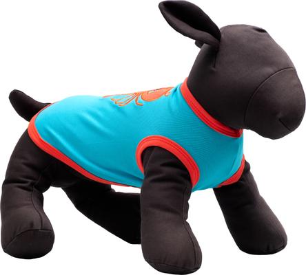 Show full view: The Worthy Dog Lobster Tee Dog Shirt, Teal, Large slide 3 of 6