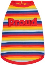 The Worthy Dog Proud Tee Dog Shirt, Multicolored, XX-Large