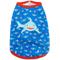 Show in main carousel: The Worthy Dog Sam the Shark Tee Dog Shirt, Blue, X-Small slide 1 of 4