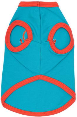 Show full view: The Worthy Dog Lobster Tee Dog Shirt, Teal, Small slide 5 of 6