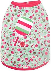 The Worthy Dog Pickleball Tee Dog Shirt, Pink, X-Small