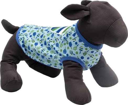 Show full view: The Worthy Dog Pickleball Tee Dog Shirt, Blue, Large slide 2 of 3