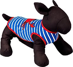 The Worthy Dog Crab Tee Dog Shirt, Royal Blue/White, Small slide 2 of 3