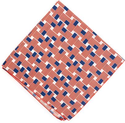 Show full view: The Worthy Dog Patchwork Flag Dog Bandana, Red/White/Blue, Small slide 2 of 3