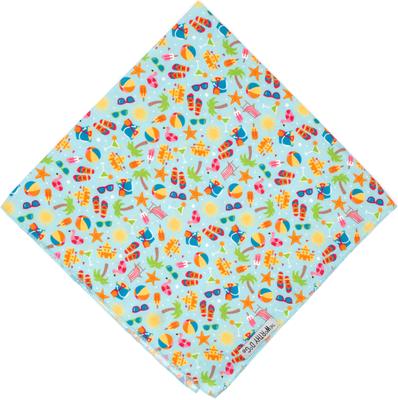 Show full view: The Worthy Dog Life's a Beach Dog Bandana, Mint Green, Small slide 3 of 3