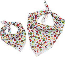 The Worthy Dog Home Run Dog Bandana, Blue, Large slide 2 of 3