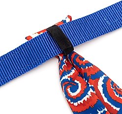 The Worthy Dog Kaleidoscope Dog & Cat Neck Tie, Red/White/Blue, Large slide 2 of 4