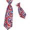 Show in main carousel: The Worthy Dog Kaleidoscope Dog & Cat Neck Tie, Red/White/Blue, Small slide 3 of 4