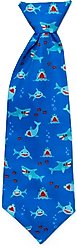 The Worthy Dog Chomp Dog & Cat Neck Tie, Blue, Small