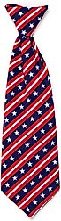 The Worthy Dog Bias Stars & Stripes Dog & Cat Neck Tie, Red/White/Blue, Small