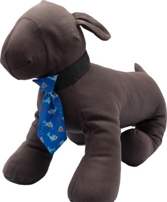 Show full view: The Worthy Dog Chomp Dog & Cat Neck Tie, Blue, Small slide 3 of 5