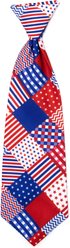 The Worthy Dog Americana Dog & Cat Neck Tie, Red/White/Blue, Small