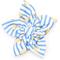 Show in main carousel: The Worthy Dog Stripe Rubber Duck Flower Dog & Cat Collar Accessory, Light Blue/White, Large slide 1 of 3
