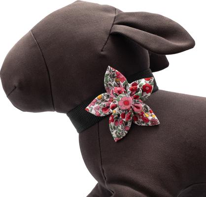 Show full view: The Worthy Dog Spring Garden Flower Dog & Cat Collar Accessory, Coral, Large slide 3 of 3