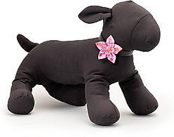 The Worthy Dog Flip Flops Flower Dog & Cat Collar Accessory, Pink, Large slide 2 of 3