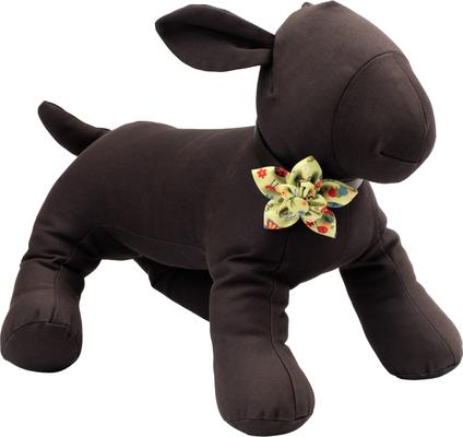 Show full view: The Worthy Dog Bugs Flower Dog & Cat Collar Accessory, Green, Large slide 3 of 4