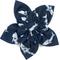 Show in main carousel: The Worthy Dog Jaws Flower Dog & Cat Collar Accessory, Navy, Large slide 1 of 1
