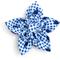 Show in main carousel: The Worthy Dog Gingham Whales Flower Dog & Cat Collar Accessory, Blue, Small slide 1 of 3