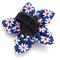 Show in main carousel: The Worthy Dog Daisies Flower Dog & Cat Collar Accessory, Navy, Small slide 3 of 3