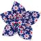 Show in main carousel: The Worthy Dog Daisies Flower Dog & Cat Collar Accessory, Navy, Small slide 1 of 3