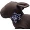 Show in main carousel: The Worthy Dog Daisies Flower Dog & Cat Collar Accessory, Navy, Small slide 2 of 3