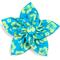 Show in main carousel: The Worthy Dog Aloha Flower Dog & Cat Collar Accessory, Turquoise, Large slide 1 of 1