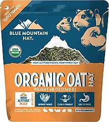 Blue Mountain Hay Small Animal Food High Altitude Organic Oat Hay Small Animal Food, 48-oz