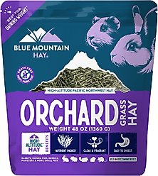 Blue Mountain Hay Small Animal Food High Altitude Orchard Grass Hay Small Animal Food, 48-oz