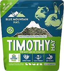Blue Mountain Hay Small Animal Food High Altitude Timothy Hay Small Animal Food, 48-oz
