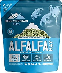 Blue Mountain Hay Small Animal Food High Altitude Alfalfa Hay Small Animal Food, 24-oz