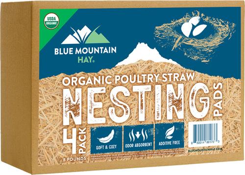 Show full view: Blue Mountain Hay Organic Chicken Nesting Pads, 4 count slide 4 of 5